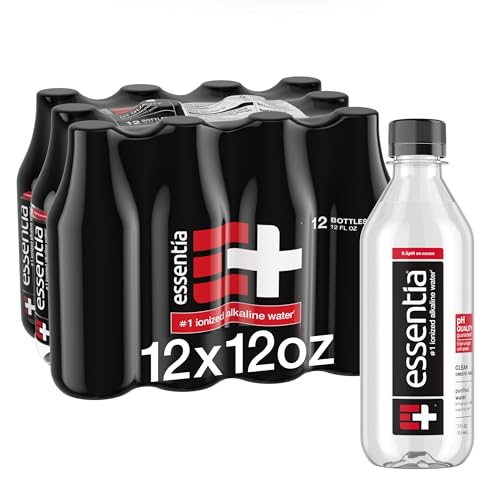 12 Pack Essentia Ionized Alkaline Bottled Water
