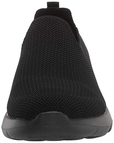 Skechers Men's Go Walk Max-Athletic Air Mesh Slip on Walkking Shoe Sneaker,Black/Black/Black,10.5 M US