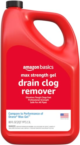 80 Ounce Amazon Basics Max Strength Drain Cleaner Gel