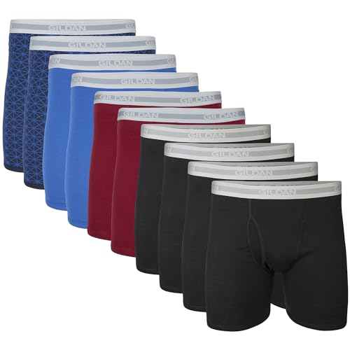 10 Pack Gildan Men’s Cotton Boxer Briefs