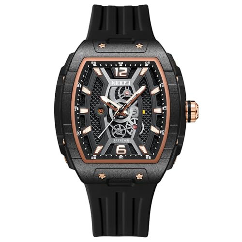 Chronograph Waterproof Silicone Strap Men’s Wrist Watch