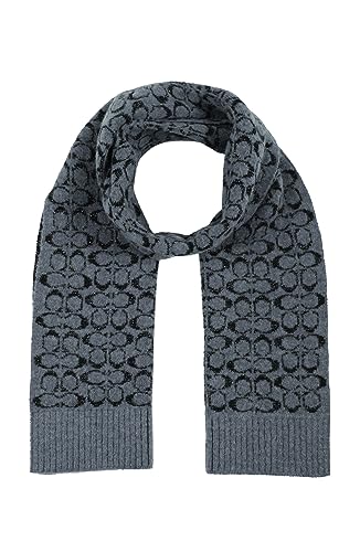 COACH Metallic Signature Jacquard Scarf