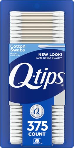 375 Count Q-tips Cotton Swabs, 12 Pack
