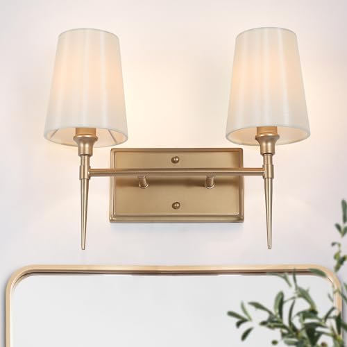 2 Light KSANA Bathroom Vanity Light Fixture with Shade