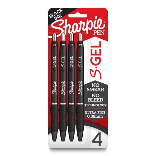 4 Count Sharpie S-Gel Ultra Fine Gel Pens
