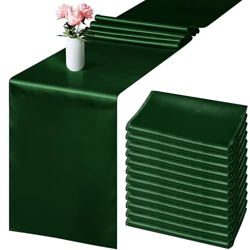4 Pack Satin Table Runners 12 x 108 Inch