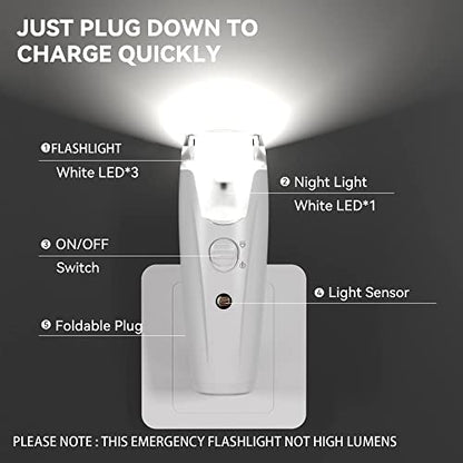 5 Pack Rechargeable Emergency Flashlight for Home