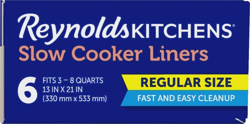 Reynolds Kitchens Premium Slow Cooker Liners - 13 x 21 Inch, 6 Count