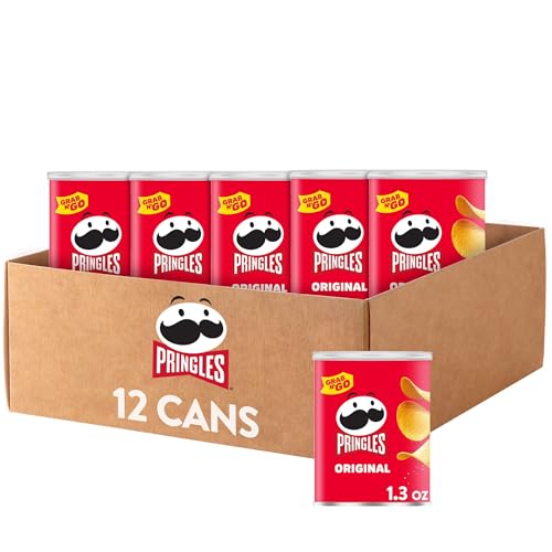 12 Pack Pringles Potato Crisps Snack Cans