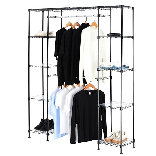 Amazon Basics Adjustable Expandable Closet Organizer Rack