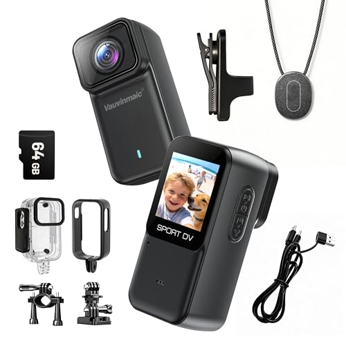 4K WiFi Magnetic Wearable Body Camera with 64GB
