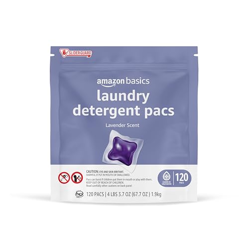 120 Count Laundry Detergent Pacs, Lavender Scent