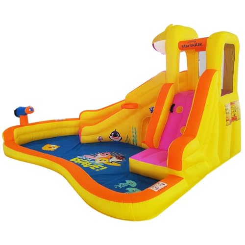 Baby Shark Bounce House with Slide and Sprayer