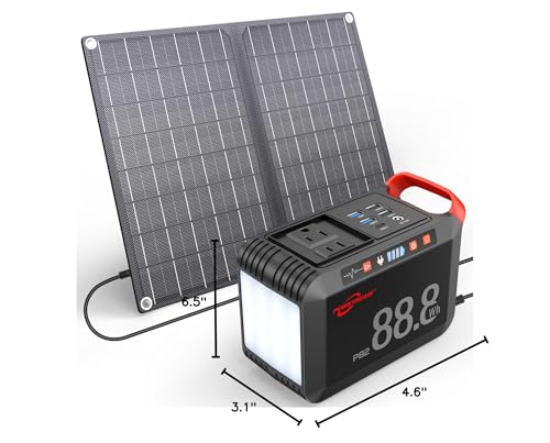 POWSTREAM 88.8Wh Solar Generator Power Station