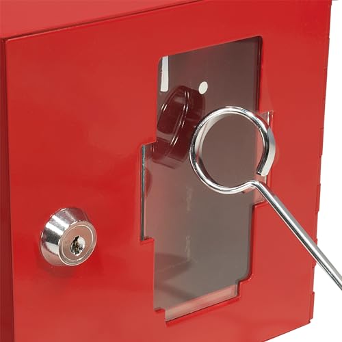 BARSKA Small Breakable Emergency Key Box, Red