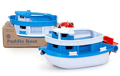 Green Toys Blue/Grey Paddle Boat Bath Toy