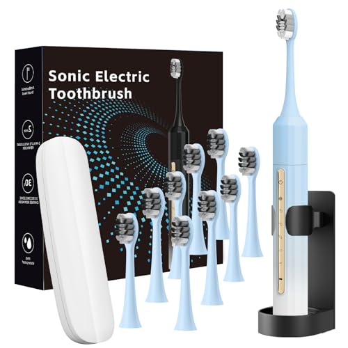 10 Pack Sonic Electric Toothbrush Rechargeable for Adults Kids