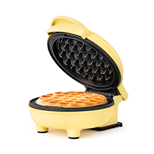 Mini Waffle Maker Non-Stick 4-Inch Personal Breakfast