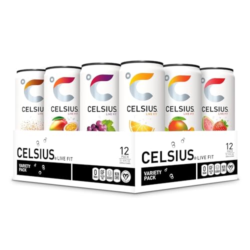 12 Pack CELSIUS Assorted Energy Drink Variety 12oz