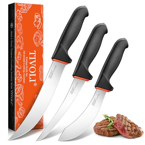 3 Piece Game Processing Butcher Knife Set