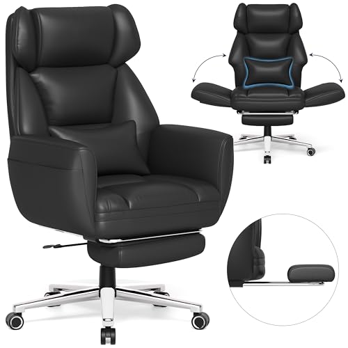 Ergonomic Office Chair with Footrest and Lumbar Support