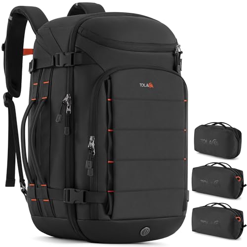 40L Travel Backpack with 3 Packing Cubes, Carry On