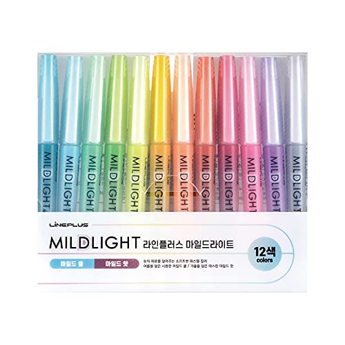 12 Count Mild Highlighter Marker Set