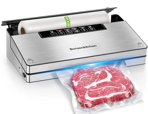 Bonsenkitchen Vacuum Sealer Machine with Cutter and Bags