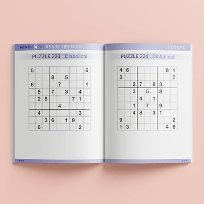 Mindworks: Sudoku Puzzles - Puzzle Book for Adults, Brain Training, Travel Entertainment, Ranging Easy to Difficult, 288 Pages