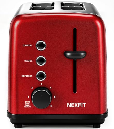 2 Slice Retro Stainless Steel Toaster 900W