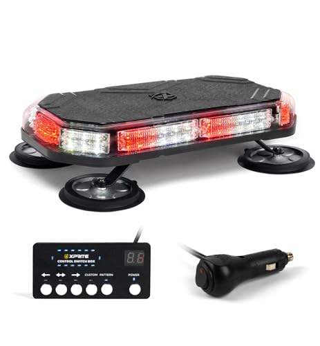 Rooftop Emergency Strobe Light Bar Magnetic Base