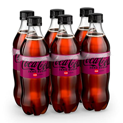 Coca-Cola Zero Sugar Cherry Diet Soda Soft Drink, 16.9 fl oz, 6 Pack
