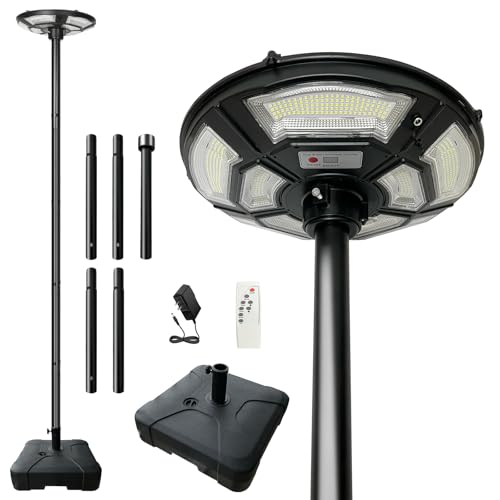 Solar Dusk-to-Dawn LED Street Light with Pole
