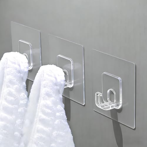 10 Pack Invisible Adhesive Shower Hooks