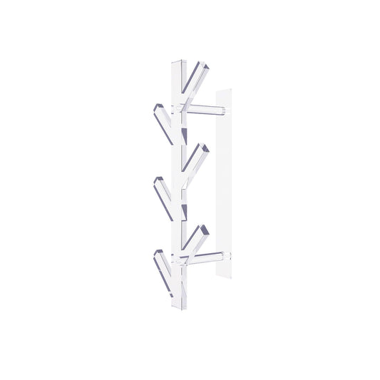 Wall Mounted Acrylic Coat Rack for Hats & Bags