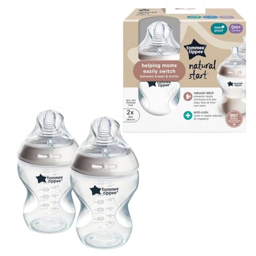 2 Pack Tommee Tippee Anti-Colic Baby Bottles 9oz