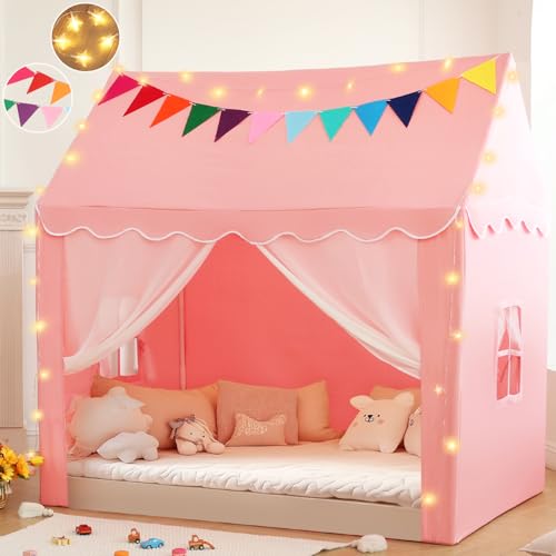Large Kids Play Tent with Star Lights, Playhouse