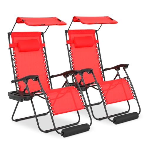 MoNiBloom Zero Gravity Recliner Chairs with Canopy