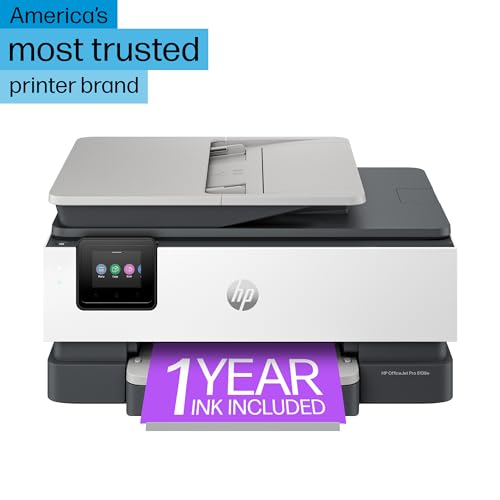 HP OfficeJet Pro 8139e Wireless All-in-One Color Inkjet Printer, Print, scan, Copy, fax, ADF, Duplex Printing Best-for-Home Office, 1 Year of Instant Ink Included (40Q51A)