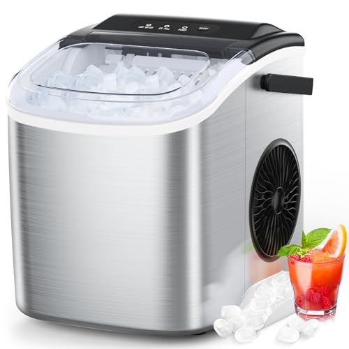 26.5lbs Countertop Ice Maker Machine with Self-Cleaning