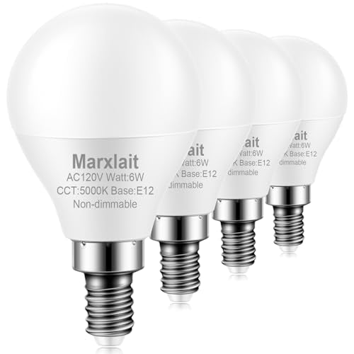 4 Pack E12 LED Ceiling Fan Light Bulbs