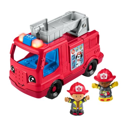 Fisher-Price Little People Fire Truck Toy with Figures