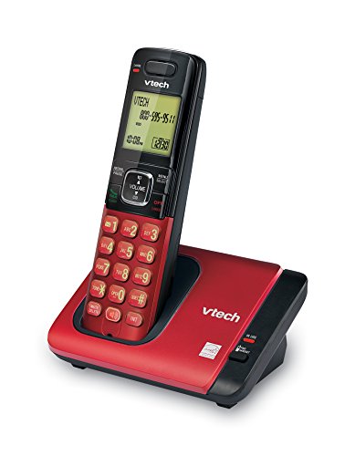 VTech CS6719-16 DECT 6.0 Phone with Caller ID/Call Waiting, 1 Cordless Handset, Red