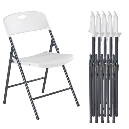 6 Pack Heavy Duty Ergonomic Folding Chairs