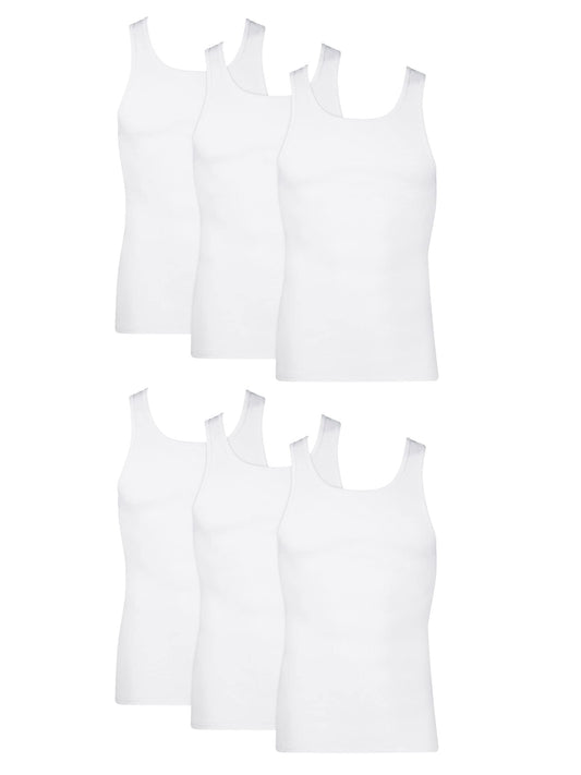 Hanes Moisture-Wicking Lightweight Cotton Tank Undershirts