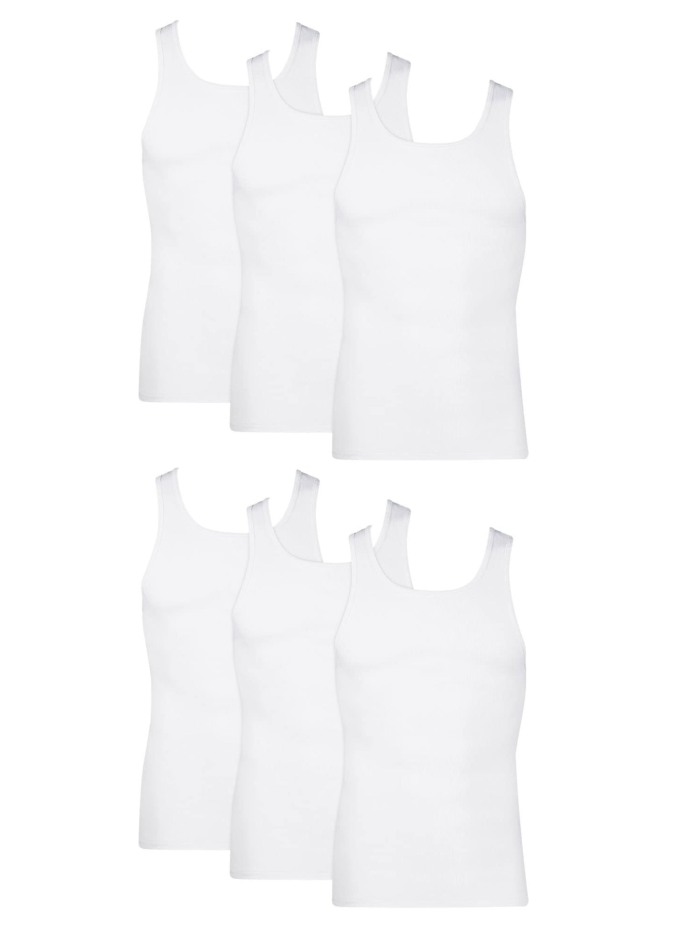Hanes Men's Moisture-Wicking Cotton Tank Undershirts