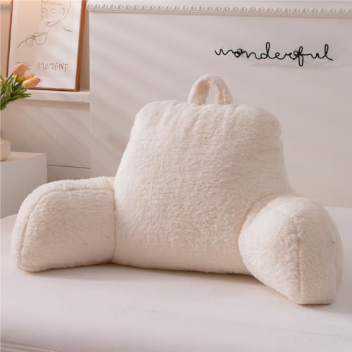 Sherpa Backrest Reading Pillow with Arms, Large