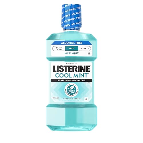 Listerine Alcohol-Free Cool Mint Mild Mouthwash 500 mL