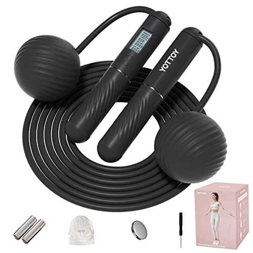 Cordless Jump Rope with Counter and LCD Display