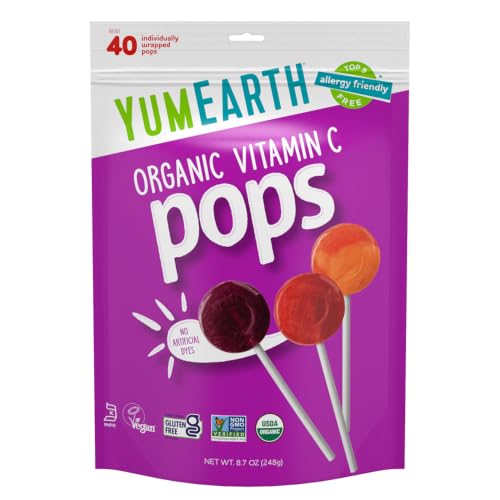 40 Count Organic Vitamin C Lollipops Variety Pack (OU)